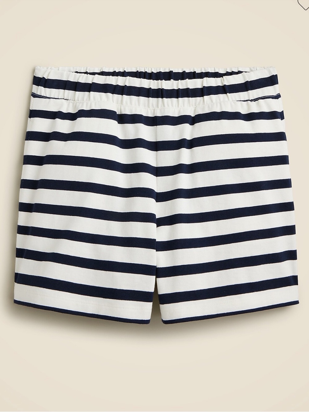 J. Crew Pull-on short in stripe mariner cotton size medium